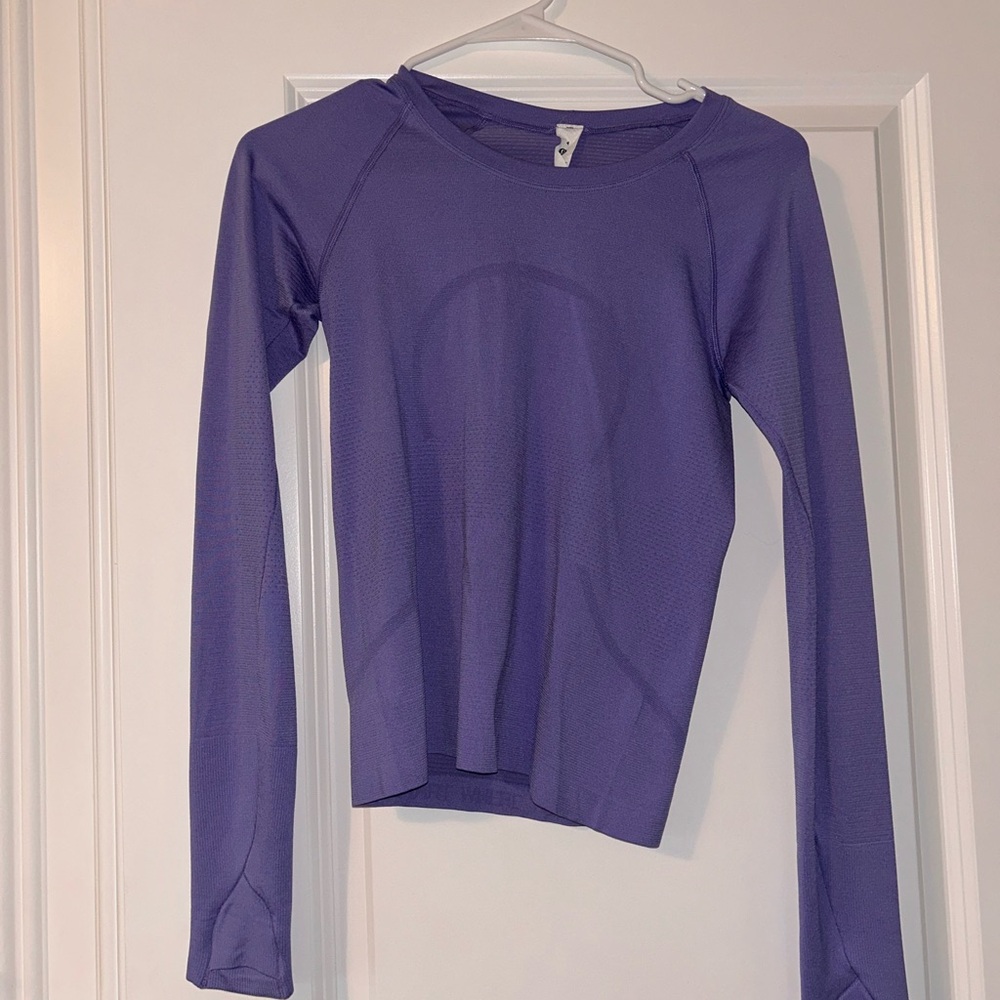 lululemon athletica Purple Fitted Top with Long Sleeves